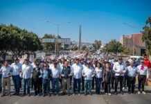 Encabeza Ismael Burgueño Ruiz desfile conmemorativo por el ‘Día del Trabajo’ organizado por la CTM