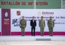 Asiste presidente municipal a la ceremonia de apertura del 2/o. Escalón 2026 del Servicio Militar Nacional